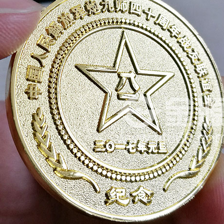 铜镀金徽章